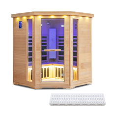 3-5 People Far Infrared Wooden Sauna Room for Home